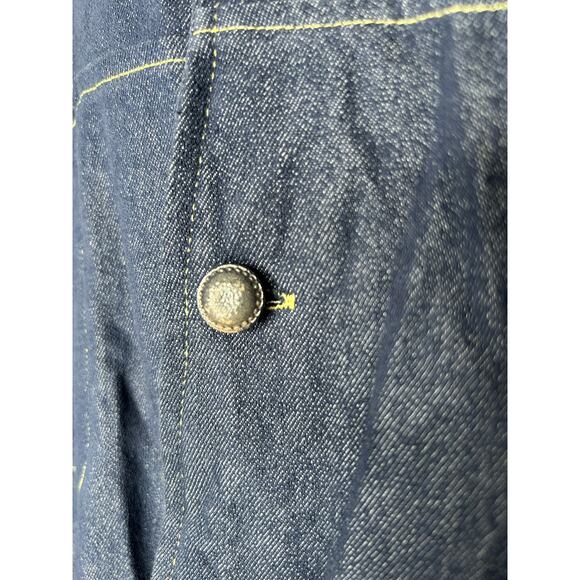 Women’s Size 2XL Montique Denim Button Up Shirt Jean Cotton Blend Shirt - Picture 4 of 5